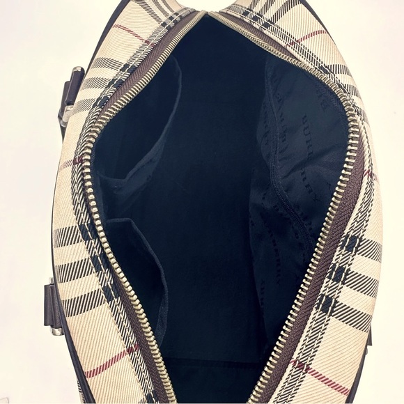 BURBERRY Classic Beige Nova Check Dome Bowler Bag - Picture 14 of 15